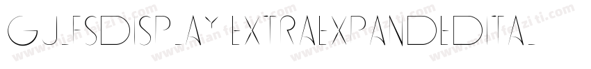 gulfsdisplay extraexpandeditalic re字体转换